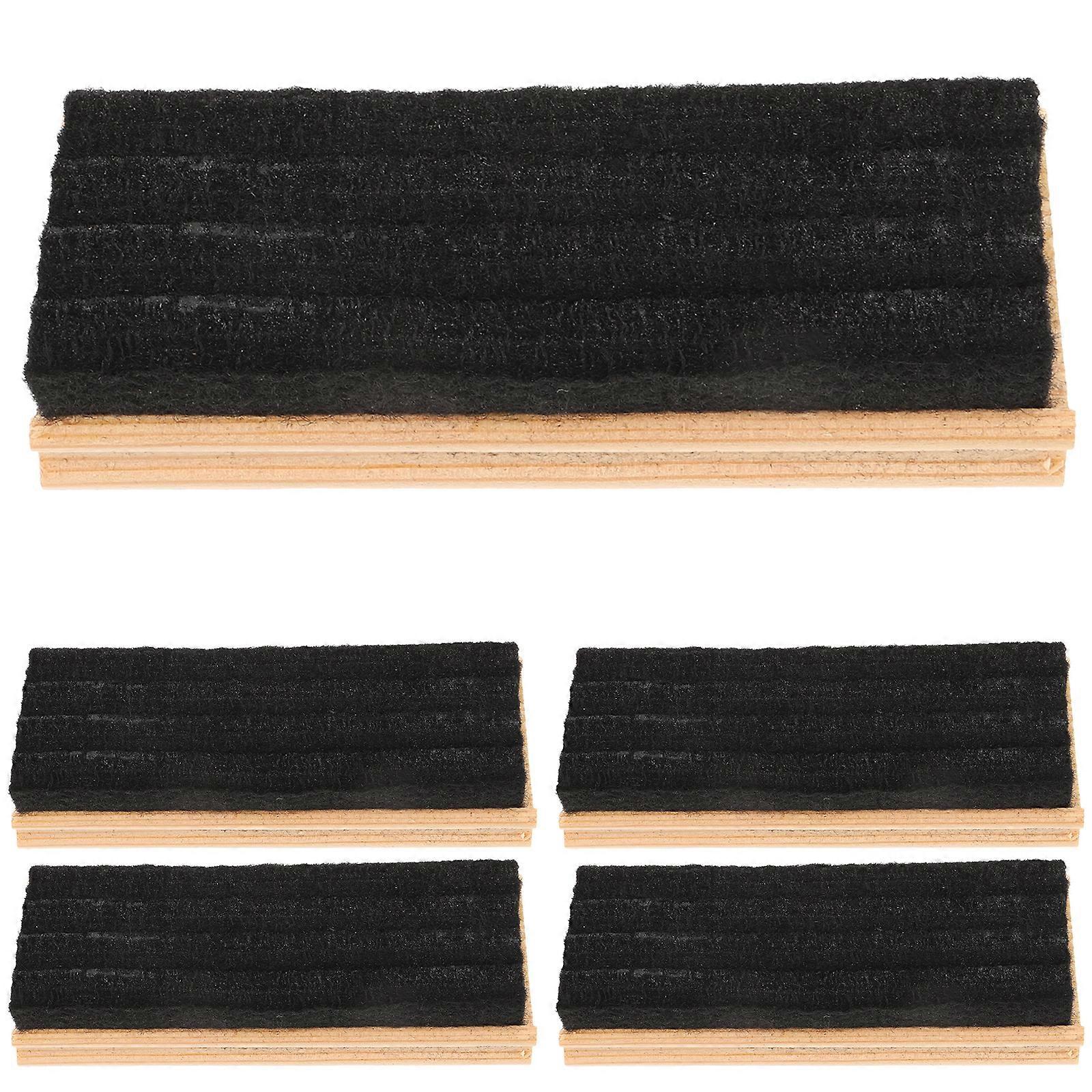 5Pcs Whiteboard Clean Tool Chalkboard Eraser Wood Felt Blackboard Eraser Chalk Cleaner