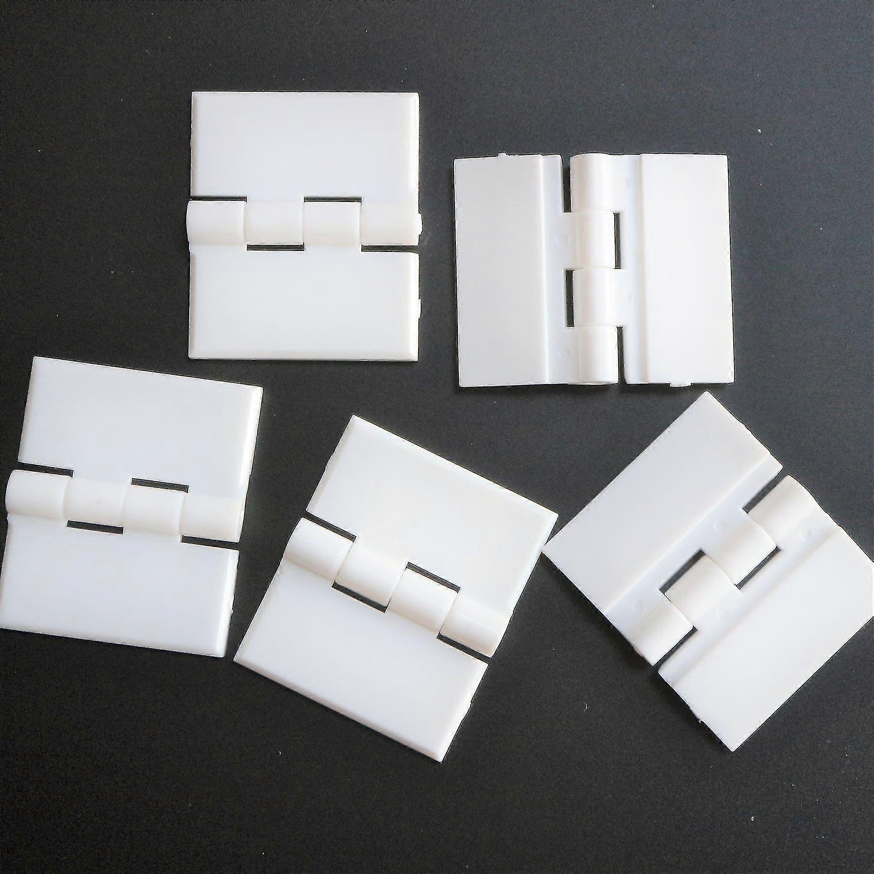 5x White Acrylic Hinges, 32mm, Piano Hinges G