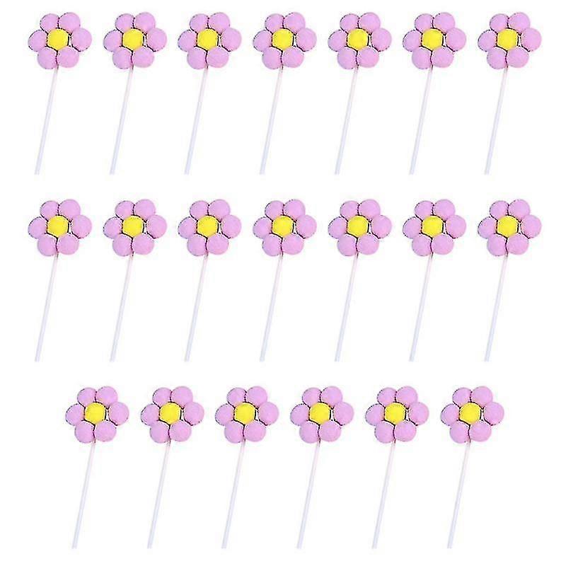 20pcs cake decorations , Flower Cupcake Topper