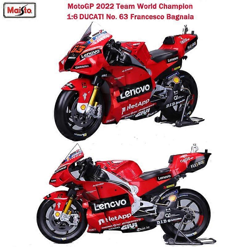 Maycheong 1/18 Moto GP Racing - Ducati Lenovo 2022 #63 Bagnaia - Nouveauté 2024