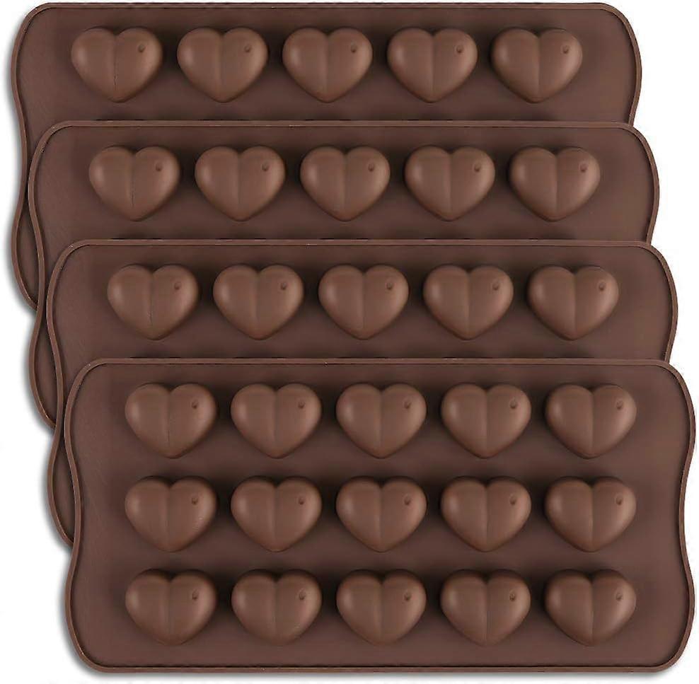 Valentine's Day Silicone 15 Cavity Heart Shaped Chocolate Mold