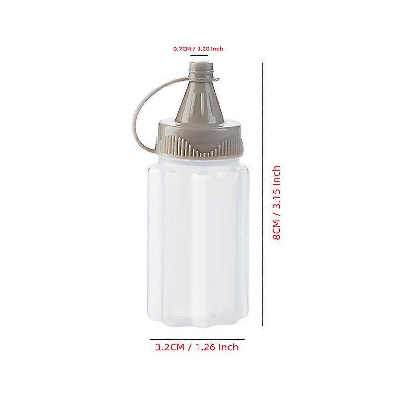 4pcs Portable Plastic Sauce Squeeze Bottle for Outdoor Barbecue and Kitchen Use - Mini Seasoning Box with Salad Dressing Containers and Spice Jar
