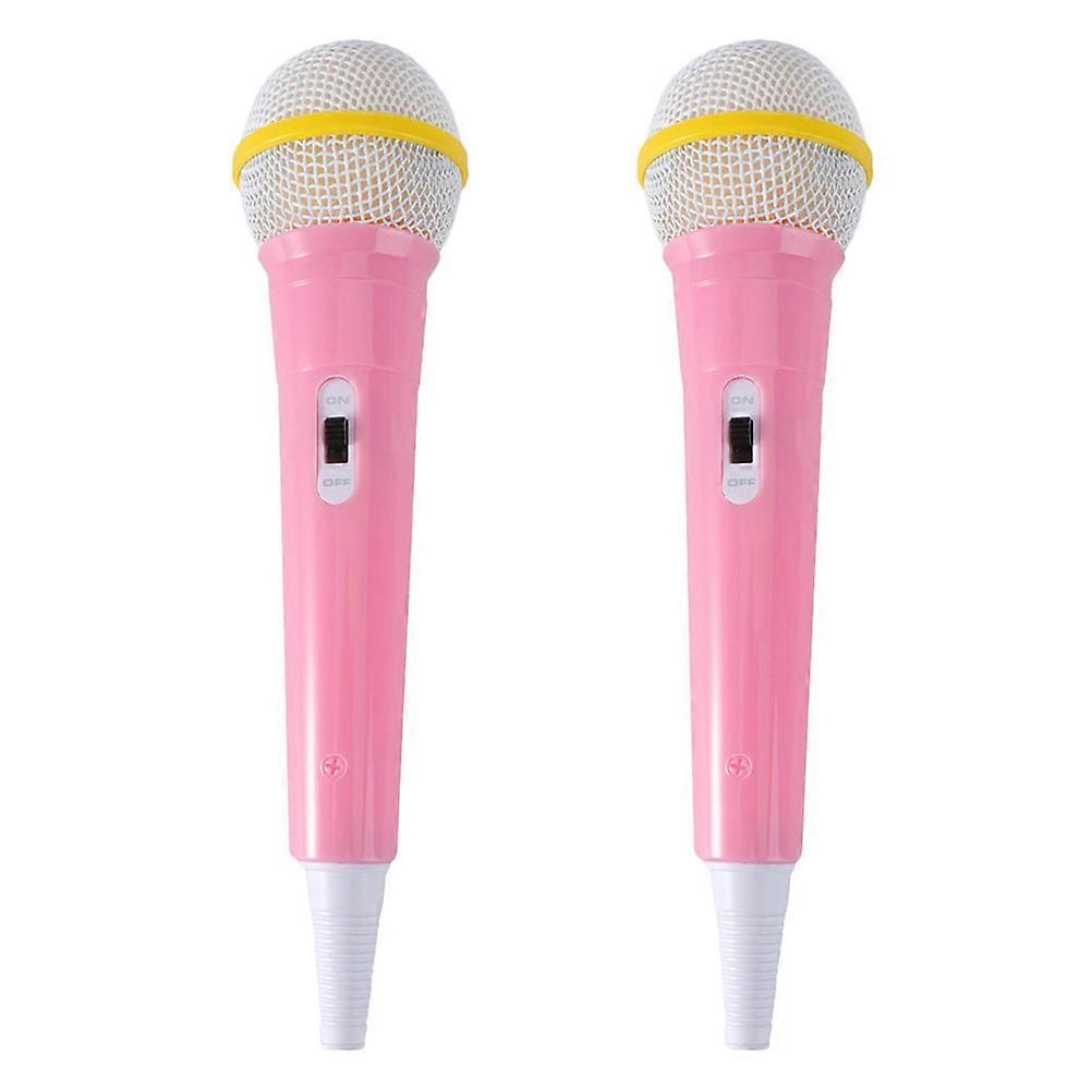 2Pcs Interesting Toy Microphones Funny Kids Microphones Interactive Microphone Props