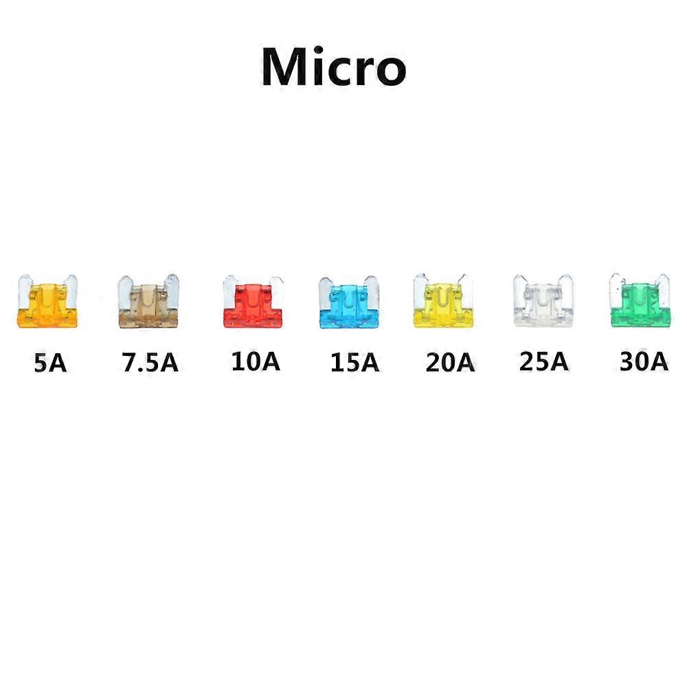 50pcs/lot Mini Size MICRO Car Auto Blade Fuse 5A 7.5A 10A 15A 20A 25A 30A