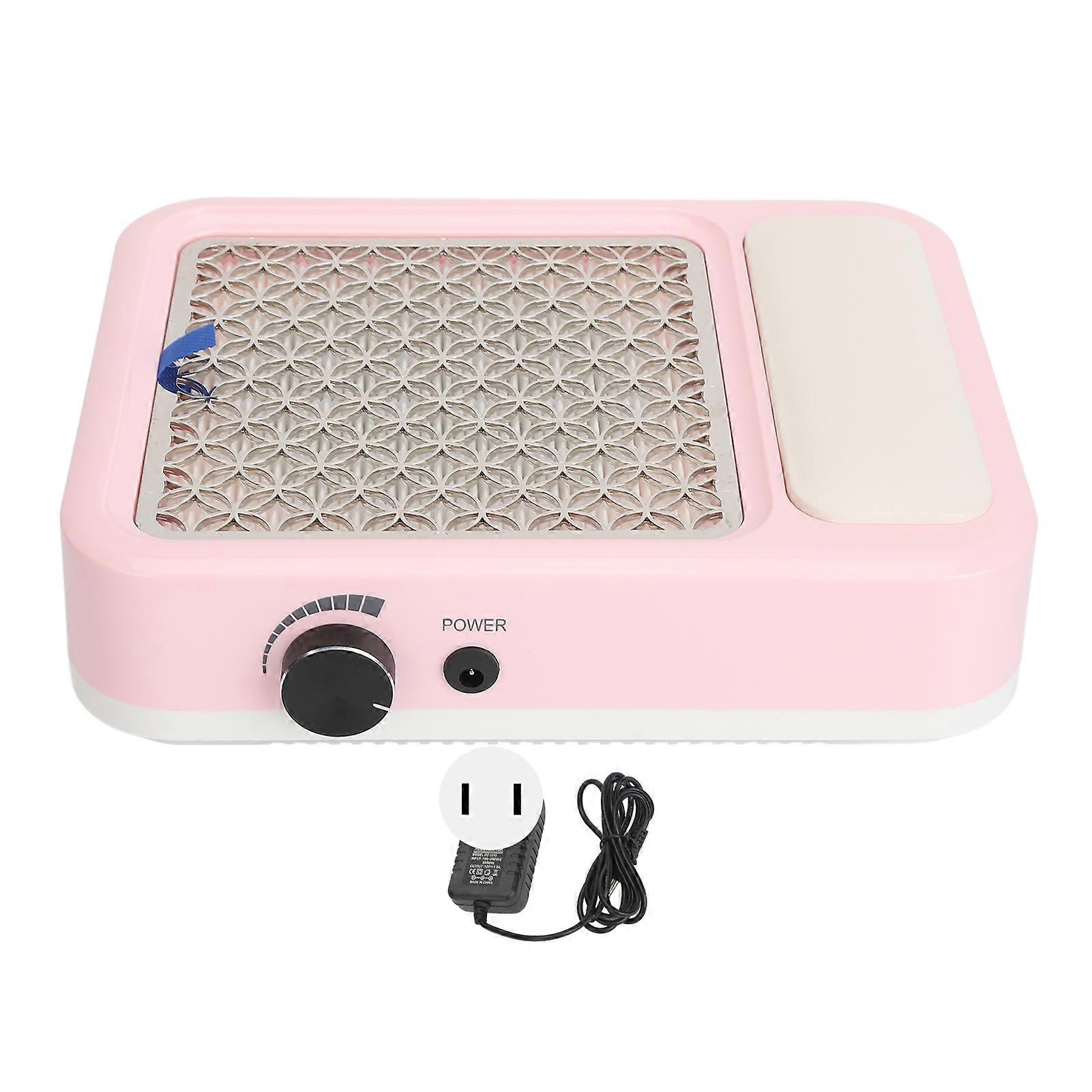 2 In 1 Nail Dust Collector Powerful Nail Vacuum Fan 100 To 240v Dust Extractor With Reusable Filter For Nail Salon Us Plug