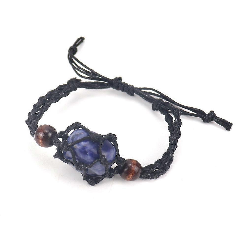 Bracelet - Lapis Lazuli Net Charm - Regal Aura