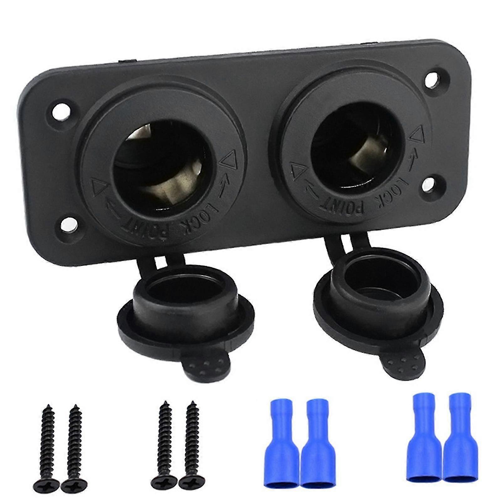 Dual Plate Panel Lighter Power Socket High And Low Temperature Resistance Suitable For Riding Mower Tractor