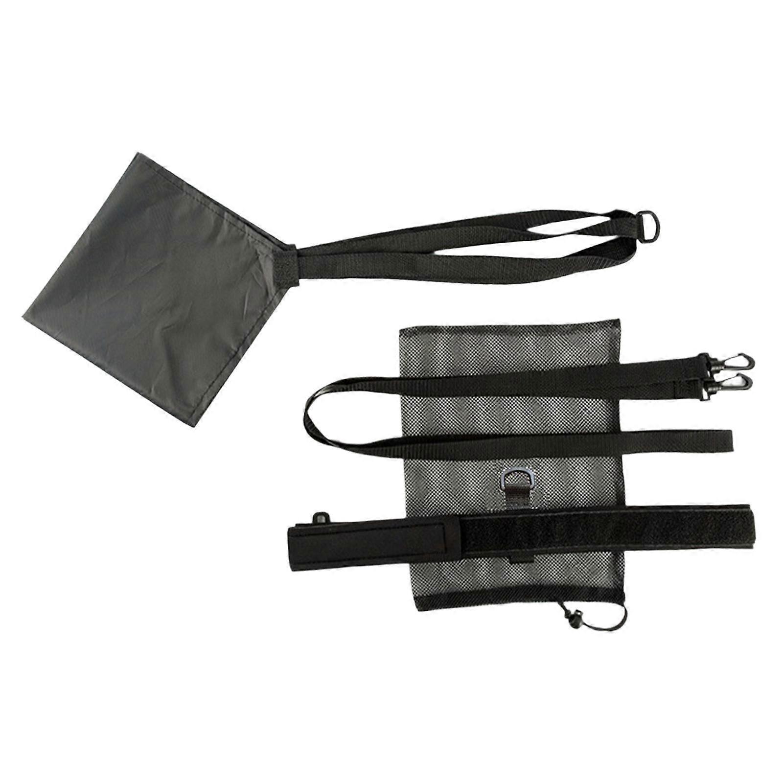 Natation Parachute Natation Résistance Ceinture Parachute Natation Musculation 43cm Jaune