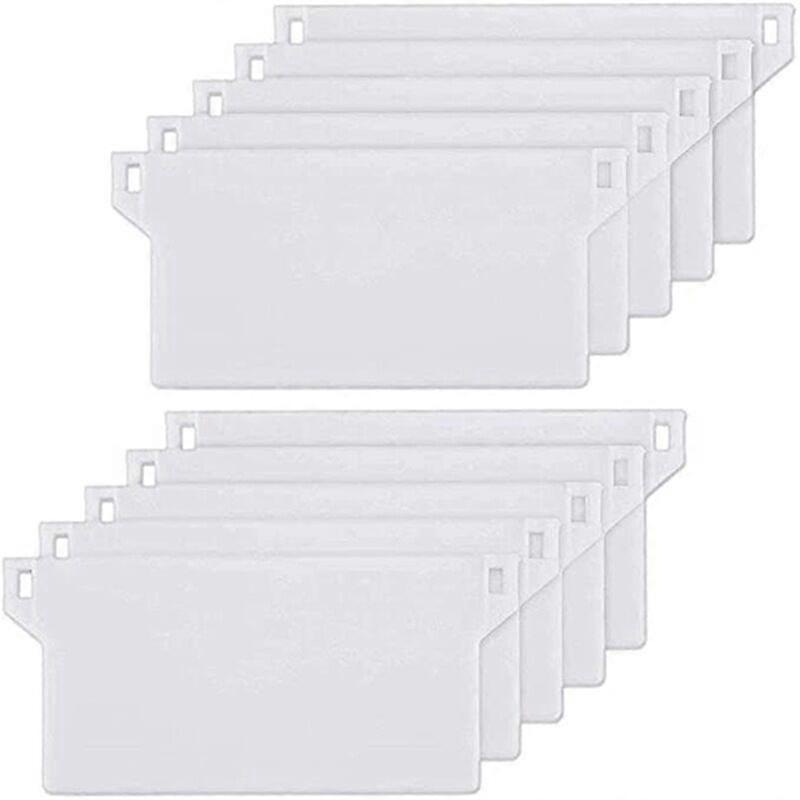 10pcs Καλιφόρνια τυφλό βάρος πλάκας βάρους κάθετες περσίδες βάρος πλάκα τυφλή κάθετη Slat 127mm λευκό ανταλλακτικό μέρος