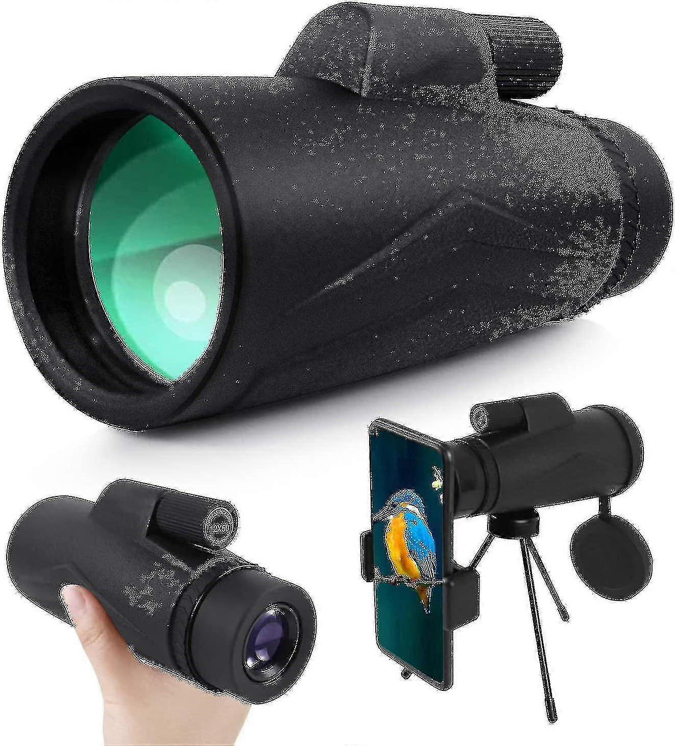 12x50 Monocular Telescope, Bak4 Prism Monoculars - Tw