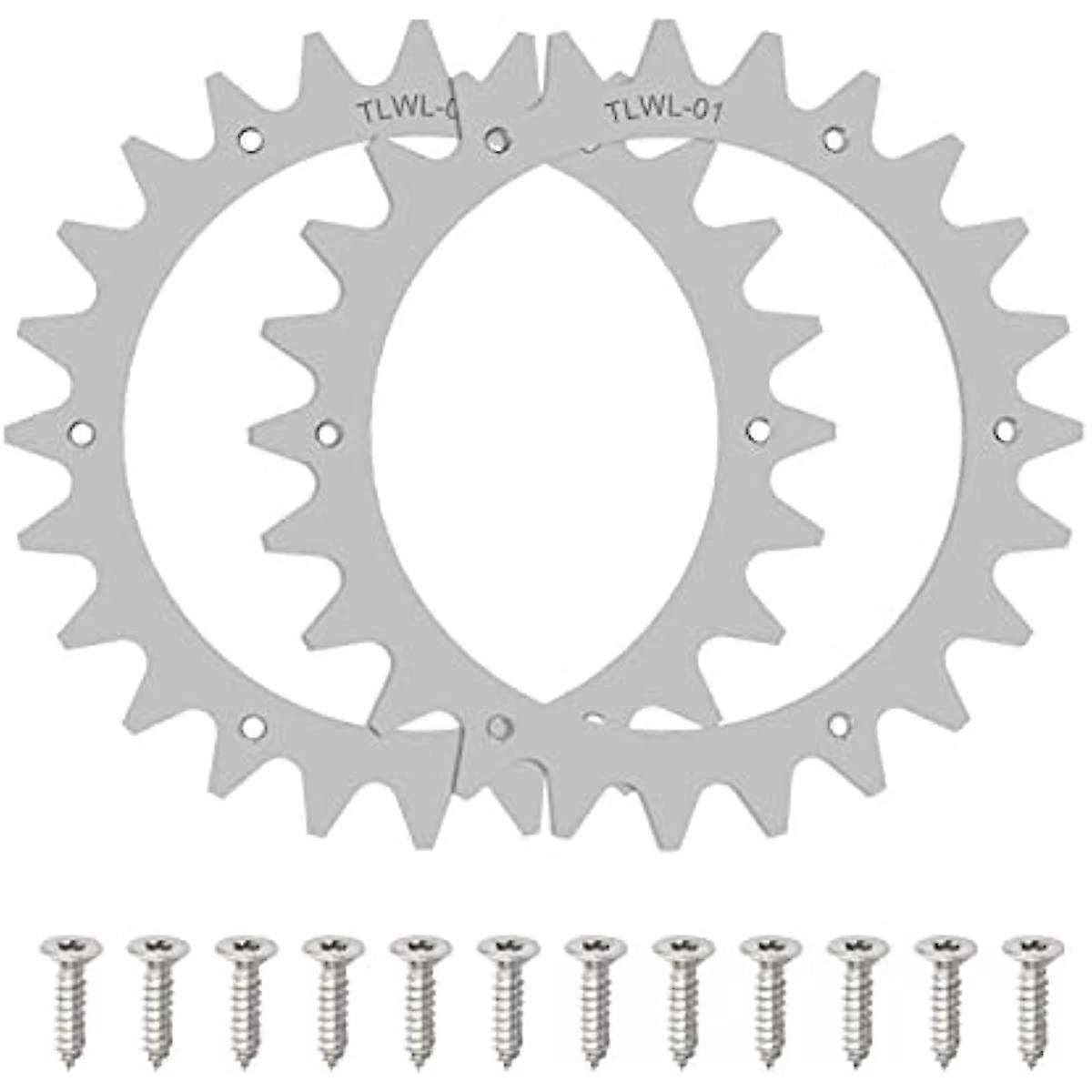 Gressklipper hjul rustfritt stål skruer pigger trekkraft forbedring for klipping roboter Worx S / M 205MM