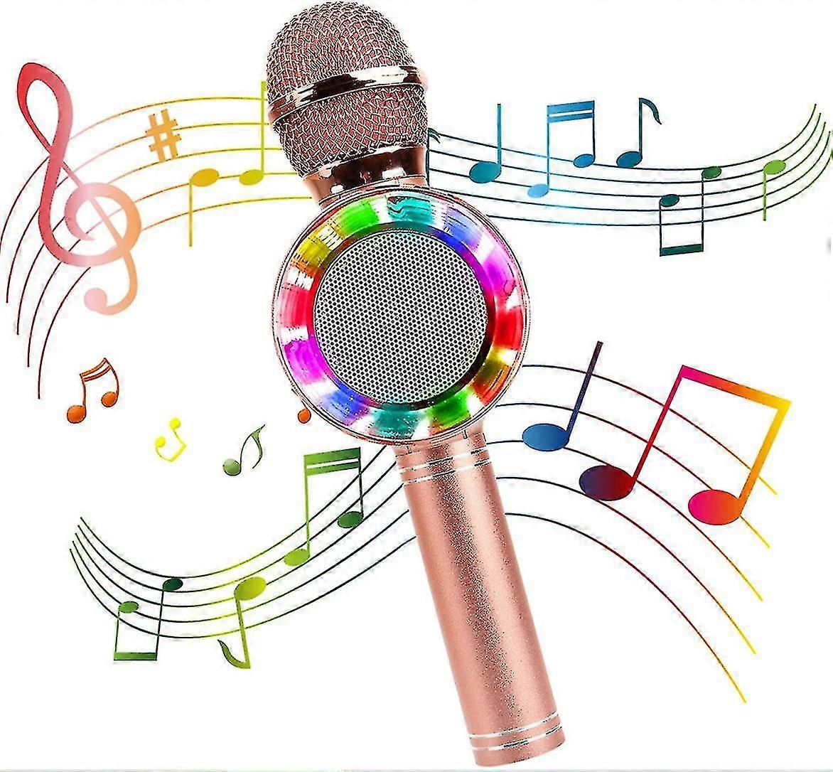 microphone karaoke speaker handheld player tooth mic(rose wireless