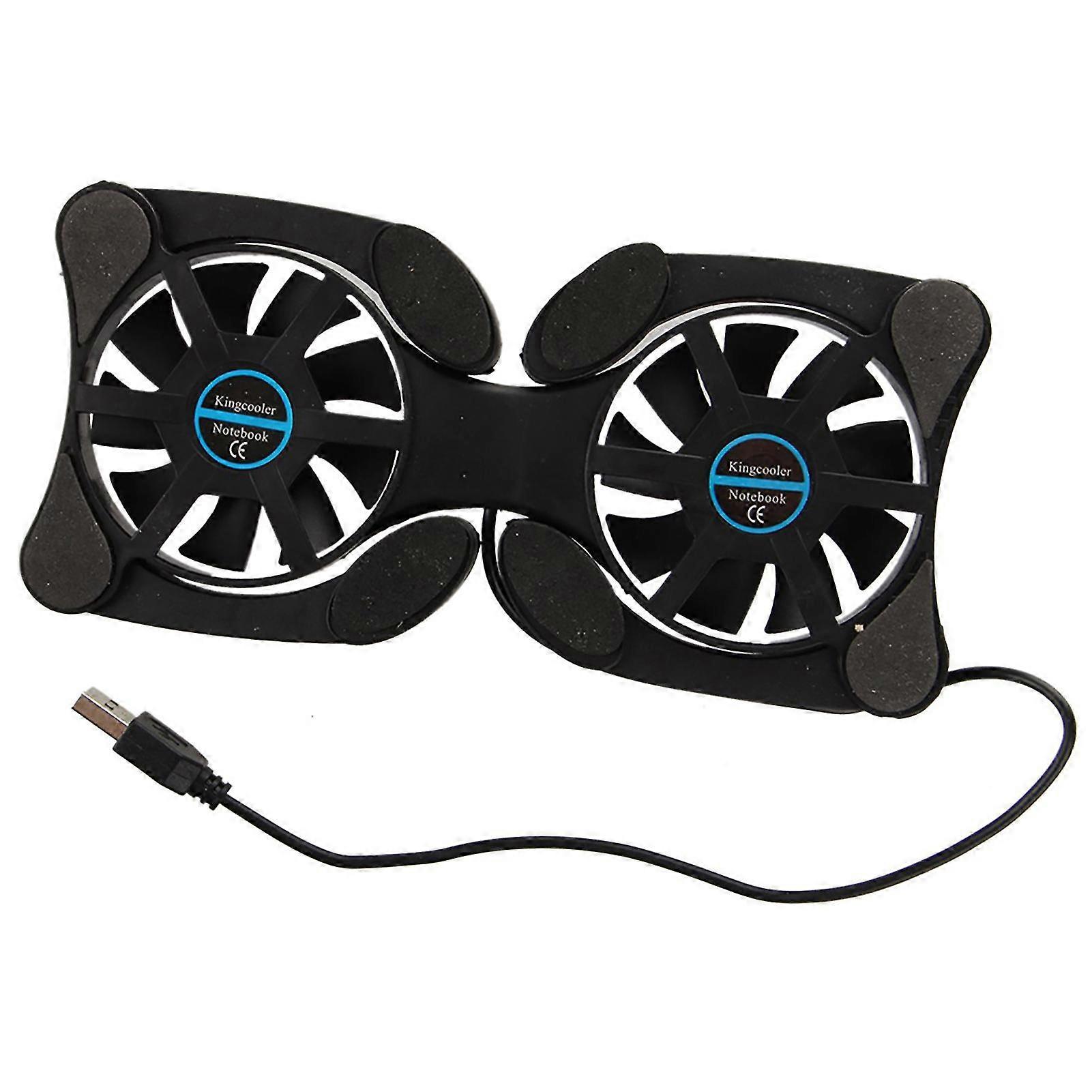 Octopus Shape Portable Foldable Notebook Laptop Twin USB Fan Cooler Cooling Base