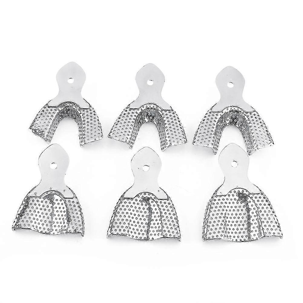 Tannavtrykksbrett i rustfritt stål Øvre og nedre - 6 stk Autoklaverbar TW