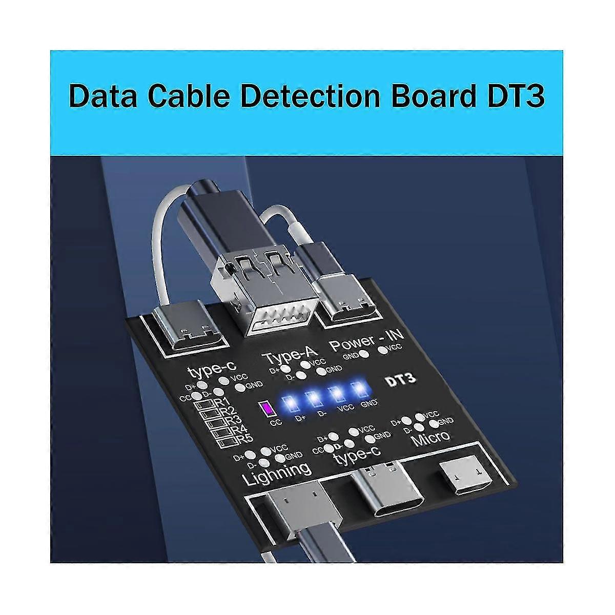 Usb Data Line Detection Board For Ios Android -usb Type-c Short Circuit Switch Detection Board Dt3