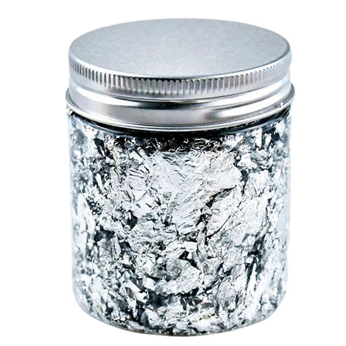 Imitation Silver Foil, Suitable for DIY Nail Art, Candle Mold Making, & Decorative Art