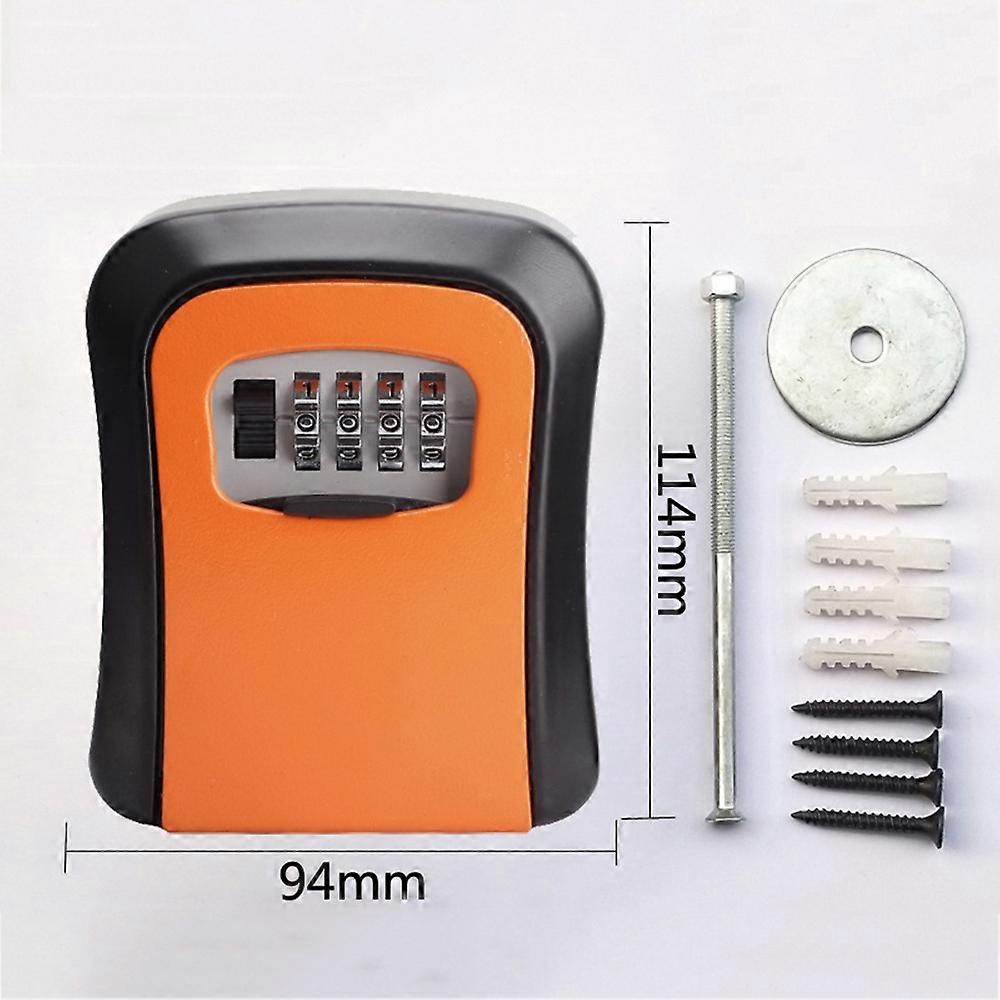 Key Storage Lock Box Safe Security Storage Combination Wall Mount Lock Box