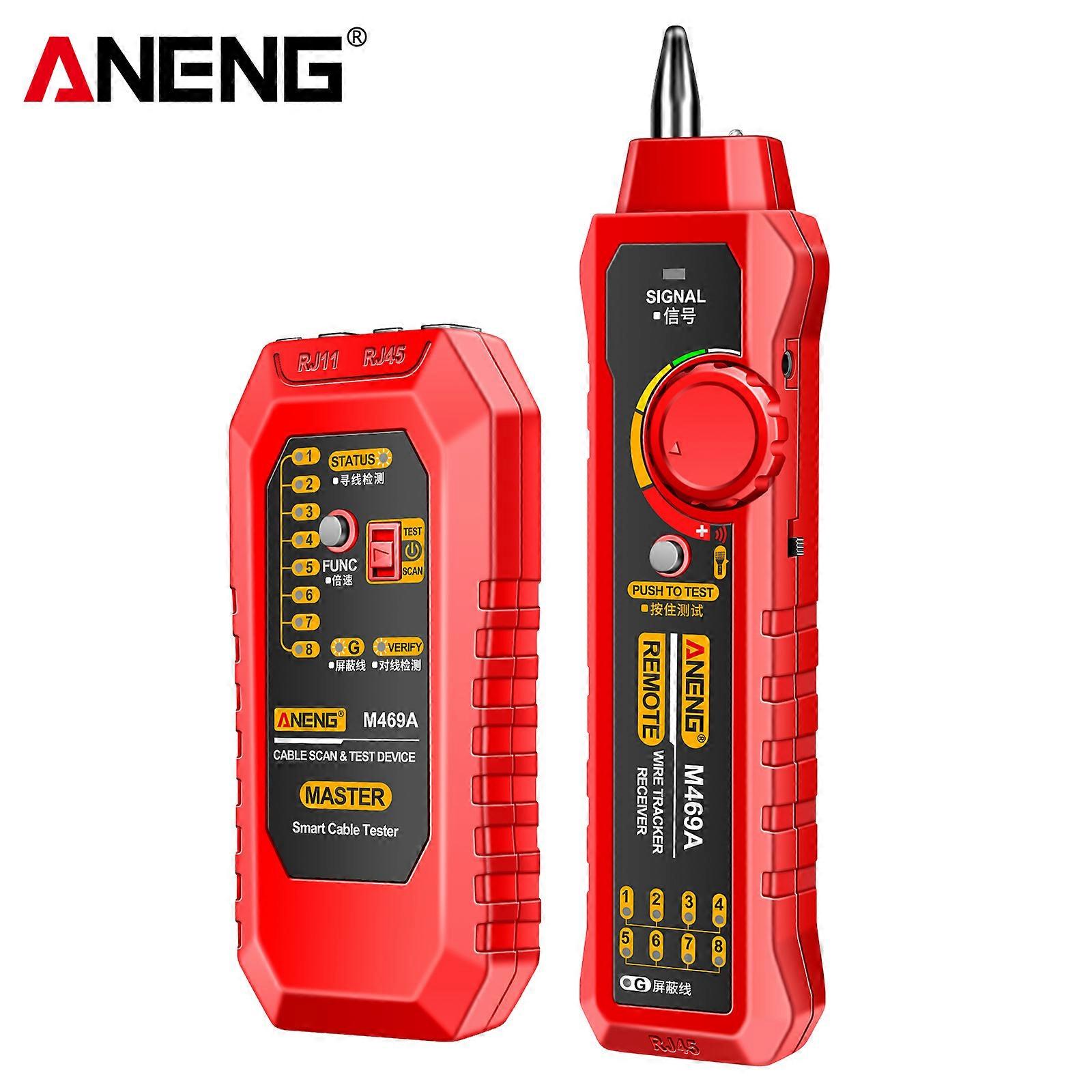ANENG M469A Network Cable Finder Multifunctional Cable Finder Anti-Interference Testing Instrument Find The Break Point of Network Line And Check The