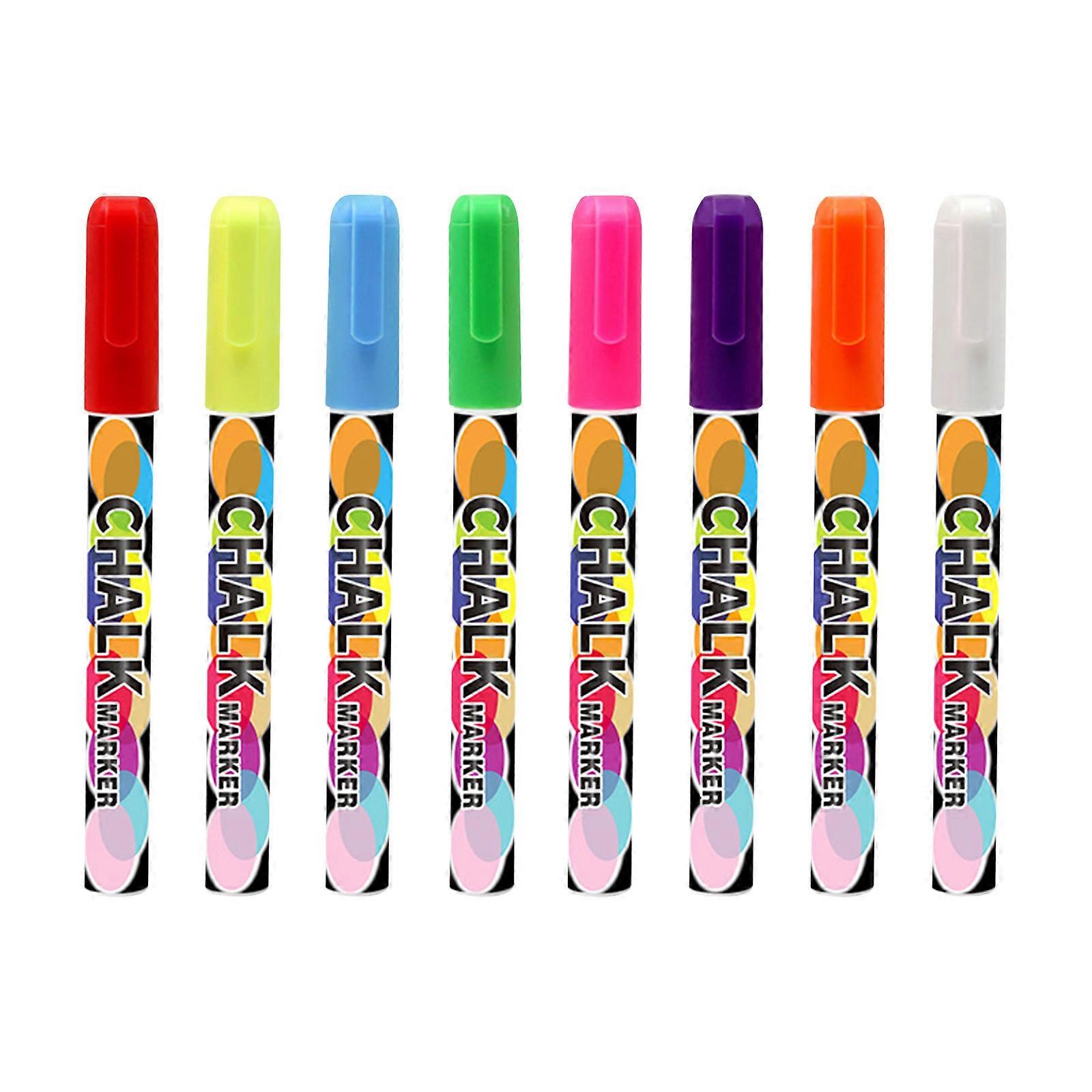 Advent Calendar 2024 3mm Macaron 8 Color Liquid Chalk Children's Graffiti-frees Scrubbing Marker Highlighter 4ml_c24070424