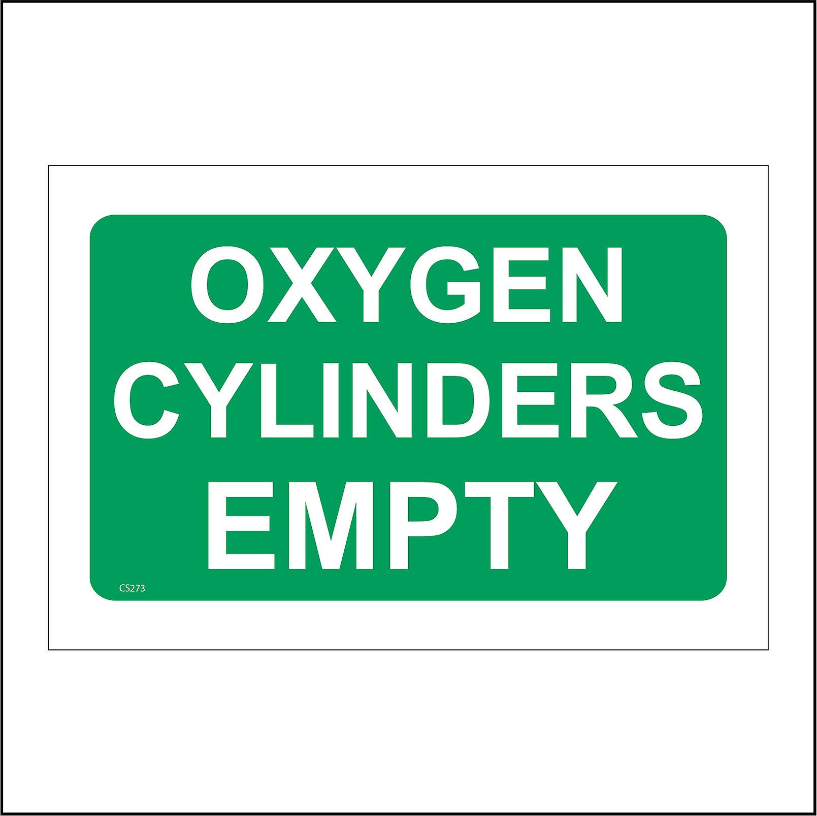 CS273 Oxygen Cylinder Empty Sign
