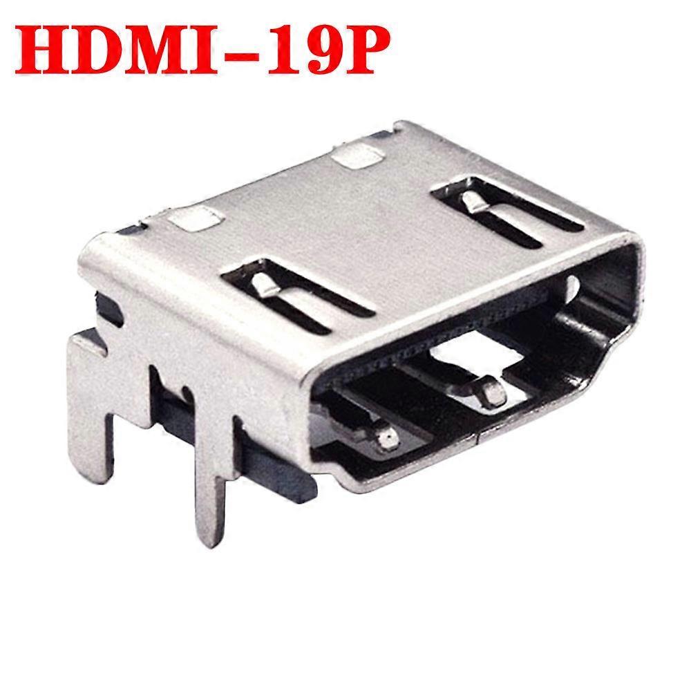 2-10pcs HDMI互換メスジャックソケットコネクタ19PIN 19P直角SMT SMD 90度hd 19PINビデオポート