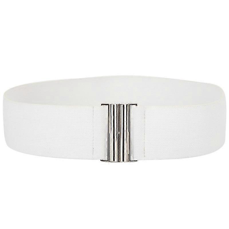 kvinners stretchy belte bred midje elastisk spenne cinch midjebånd