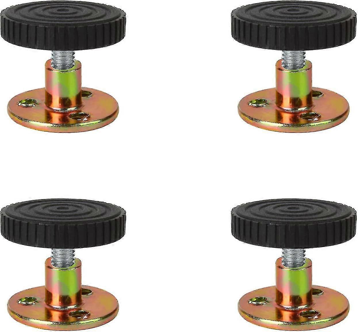 4 Pcs Anti-shake Bed Frame For Bed Sofa Stabilizer, Black  (33-40 Mm)