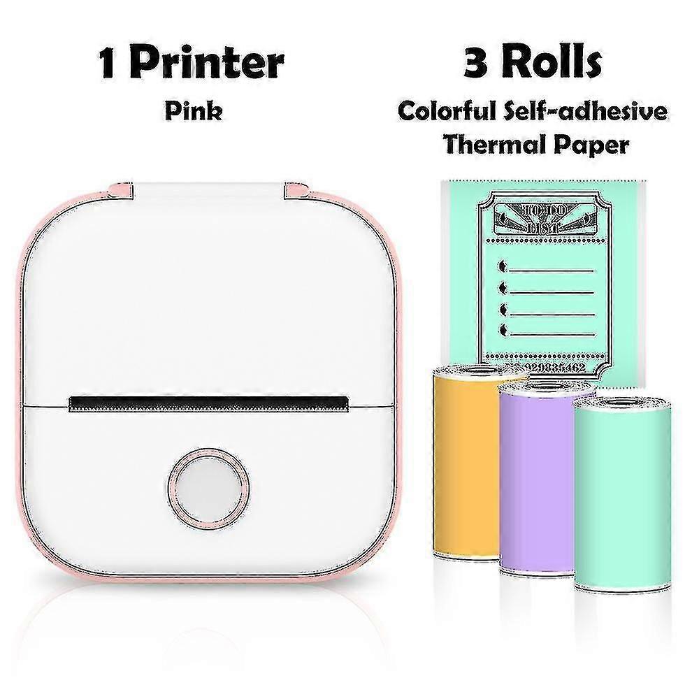 Phomemo T02 Mini Printer Portable Printer Thermal Printing Sticker Wireless Inkless Pocket Printer Self-adhesive Label Printer -ys