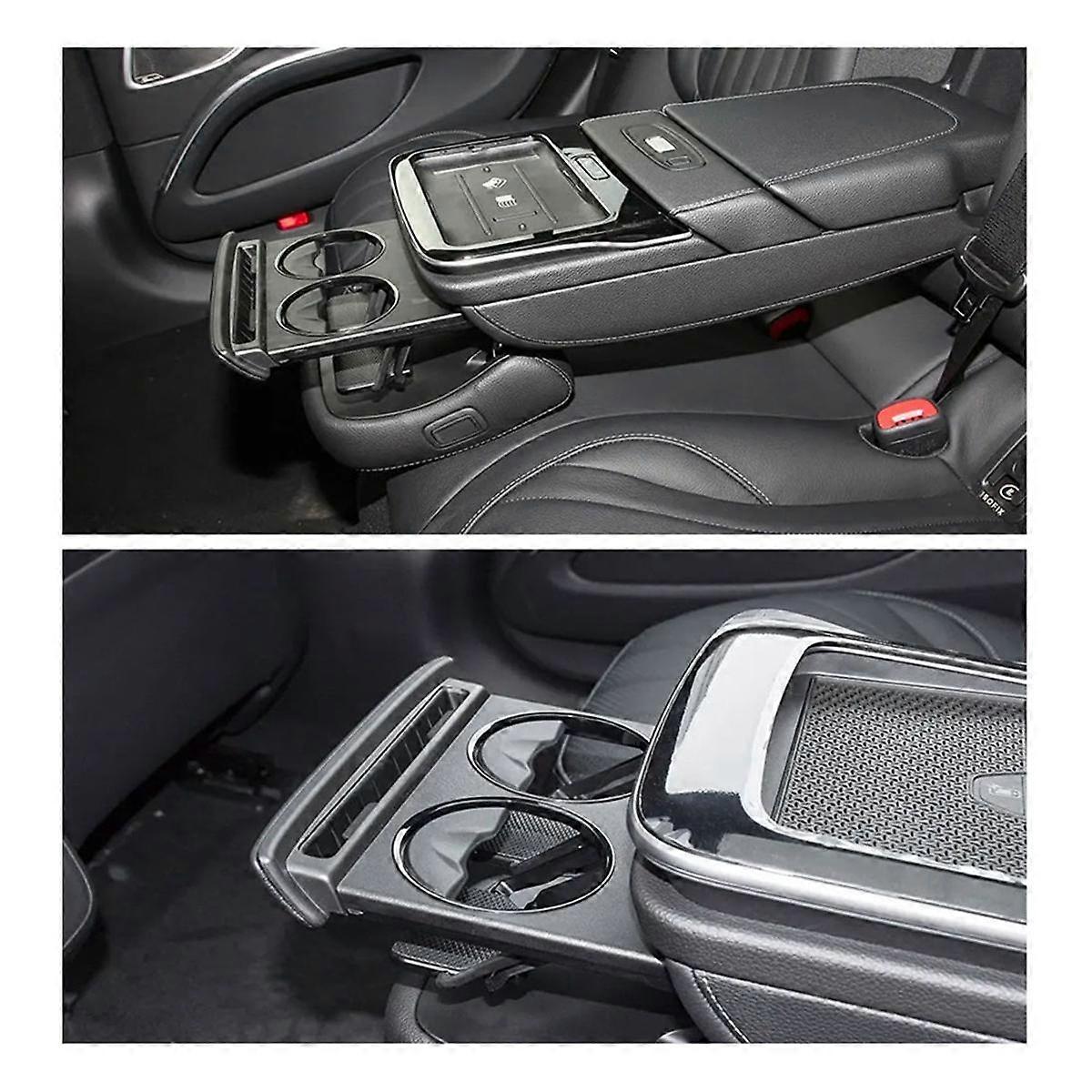 Car Center Console Insert Drinks Cup Holder for EQE EQS Class EQE300 EQE350 EQS400 Black 2978105201