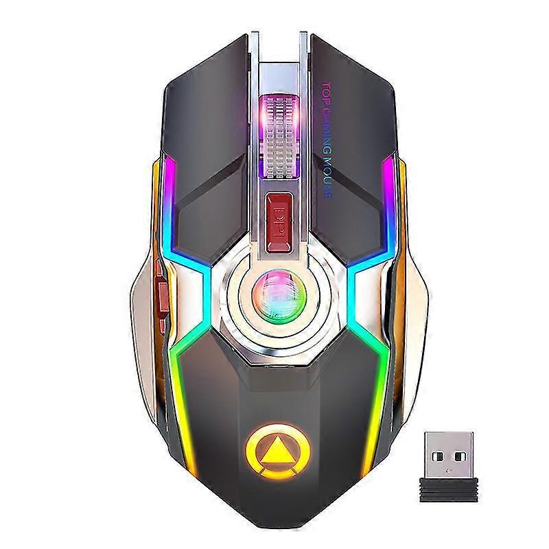 Led Bluetooth Game Mouse, Wireless Mouse, Color Light Mechanical Mouse