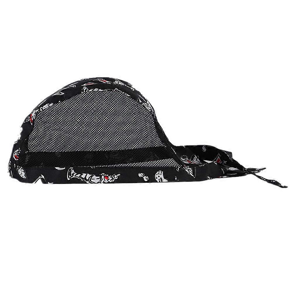 1PC Adjustable Breathable Restaurant Waiter Kitchen Chef Hat Creative Pirate Hat Working Comfortable Cooking (Tableware Pattern)