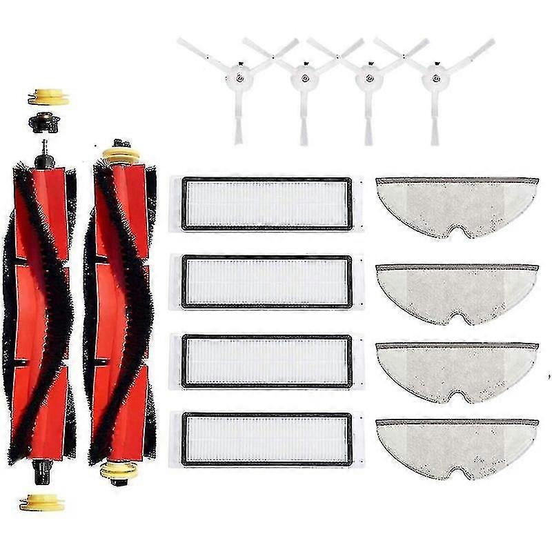 14 Pack Replacement Parts Compatible For Xiaomi Roborock S5 S6 E20 E25 E35  E4 Vacuum Cleaner Replenishment Parts