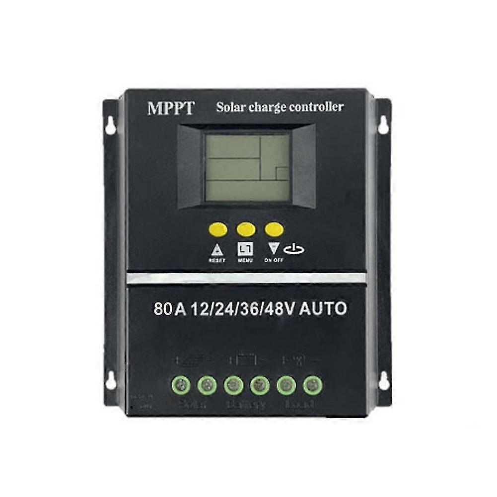 Contrôleur De Charge Solaire PWM 80A 12V/24V - Jusqu'à 1920W, Avec Sortie USB 5V, Pour Panneaux Solaires - 7