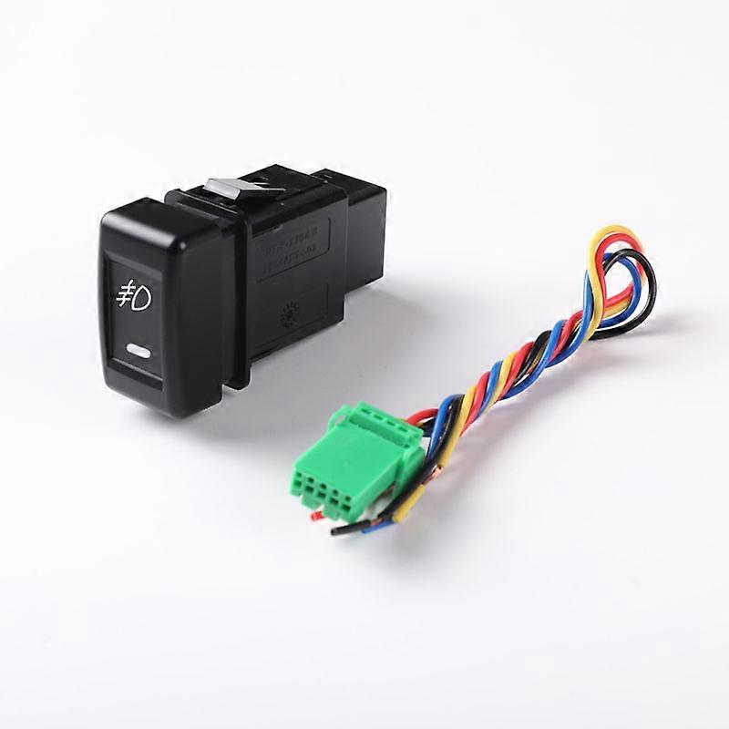 1PC Front fog lights Rear Fog light Music LED Automatic Headlights Power Supply Switch Button For Isuzu D-MAX 2018
