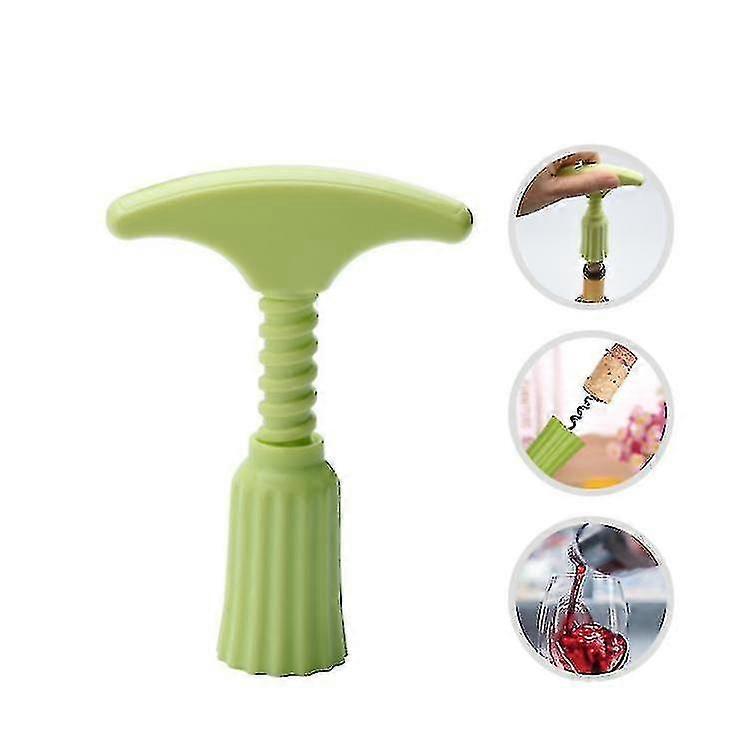 Multifunctional Wine Corkscrew,green