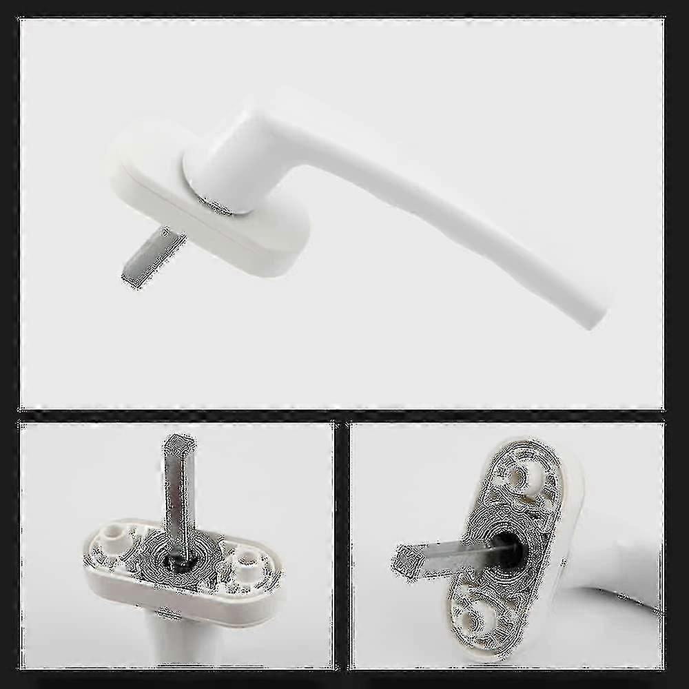 White Window Handle, 4 Pieces Universal Window Handle, Aluminum Window Handle Fits Left And Right