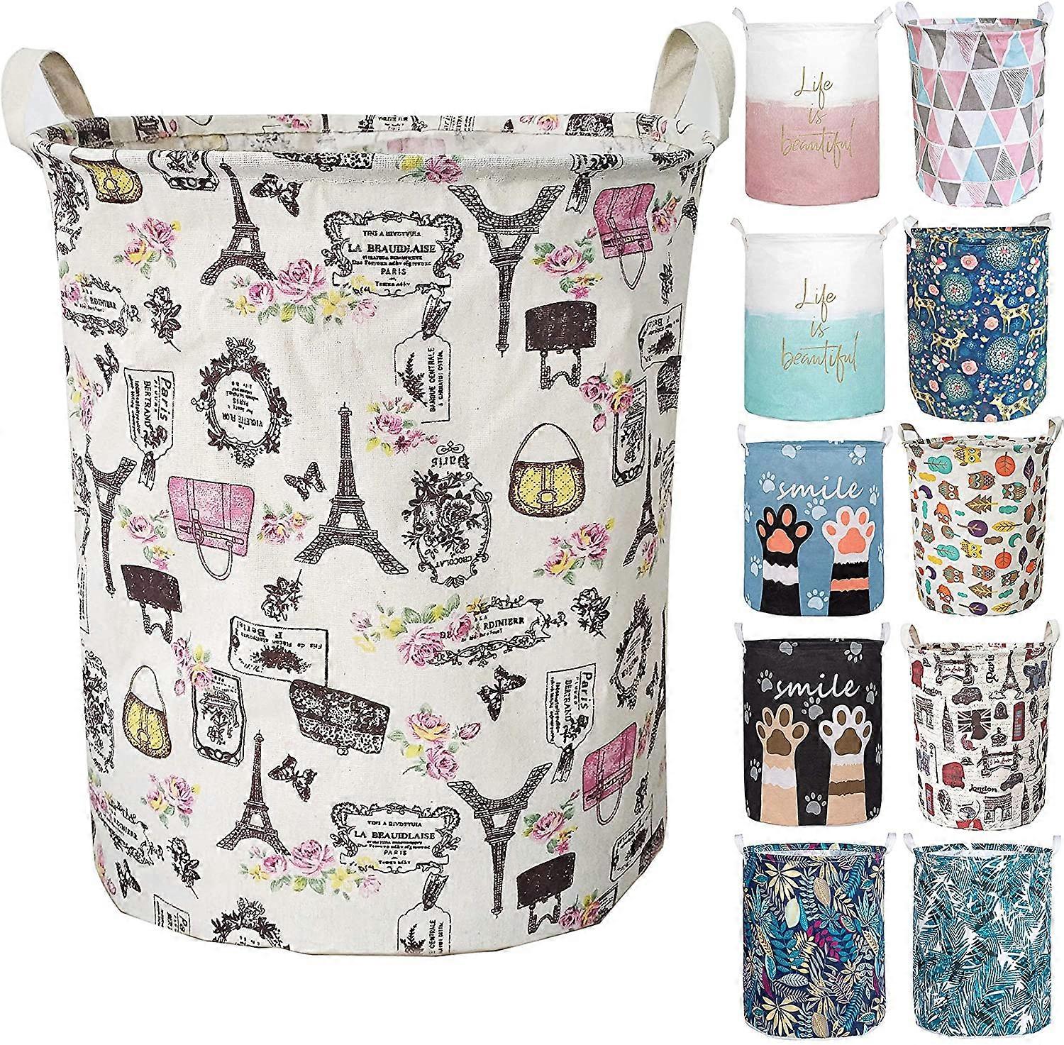 Merdes 19.7 Waterproof Foldable Laundry Hamper, Dirty Clothes Laundry Basket, Linen Bin