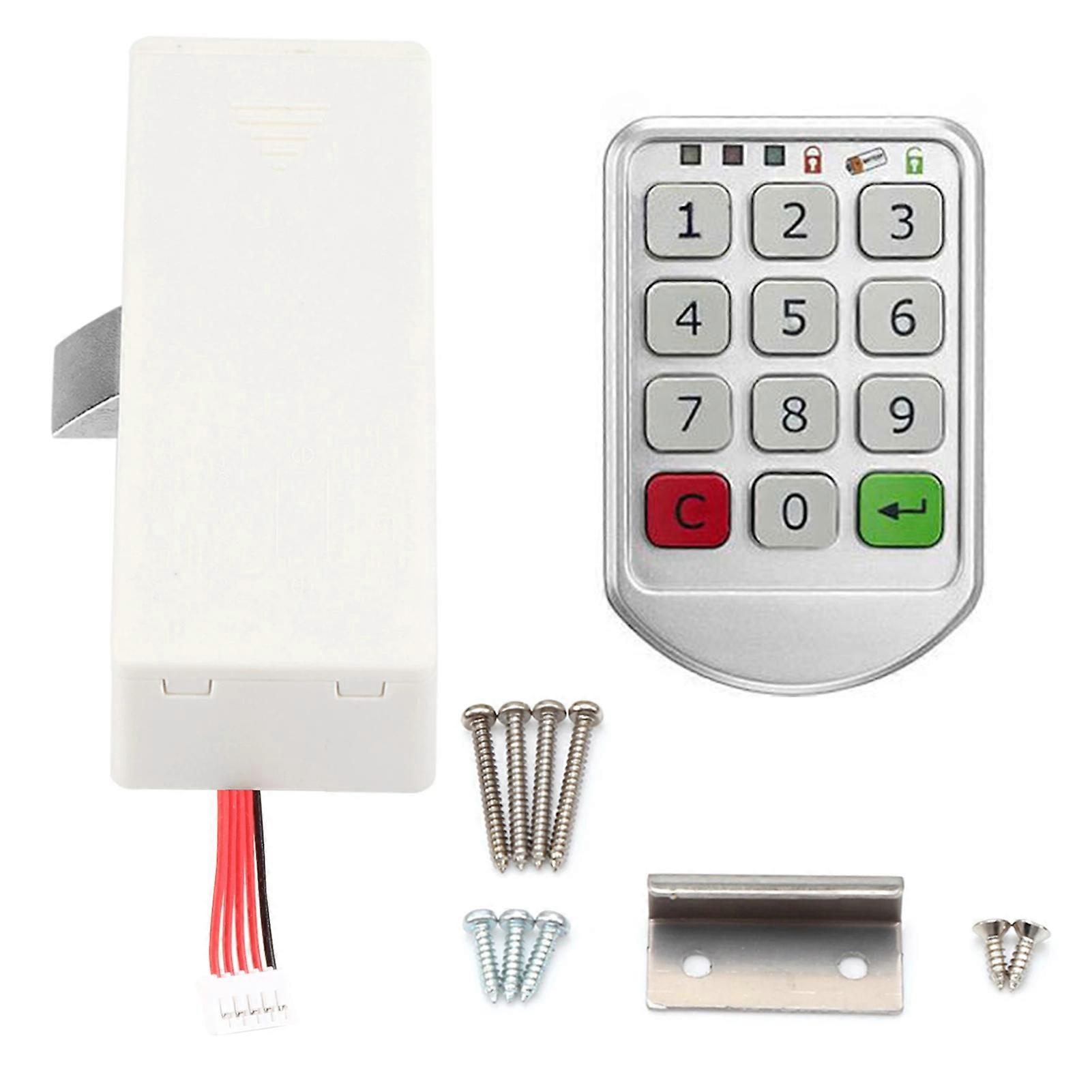 Electronic Password Keypad Lock Private Storage Intelligent Locks with Digital Combination-Code for Wood Cabinet