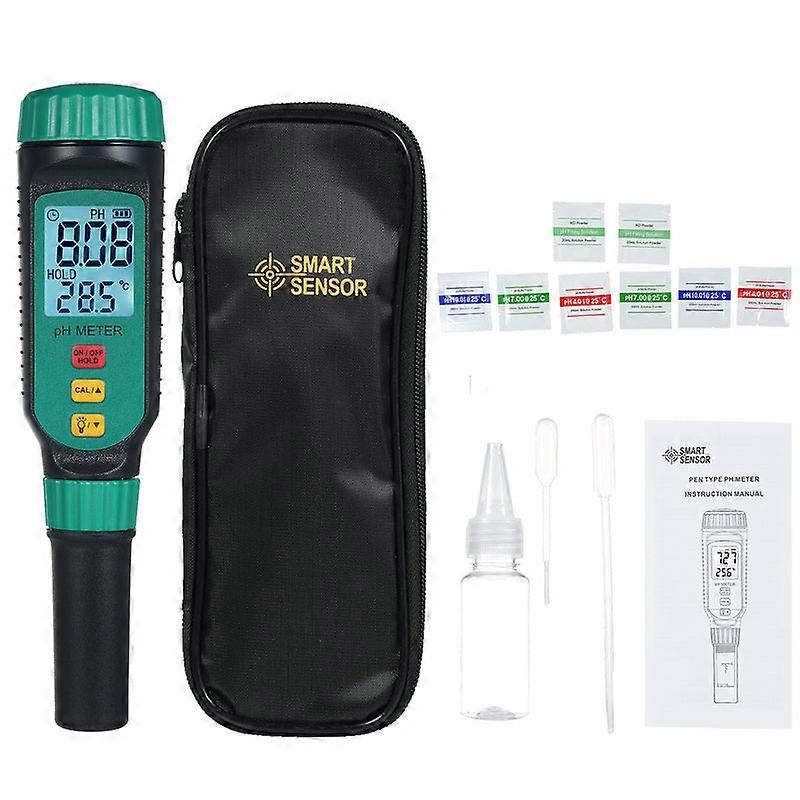 Smart Sensor Ph818f Pen Type Ph Meter Accurate Water Quality Tester Hydroponics Acidometer For Swimming Pool Aquariums