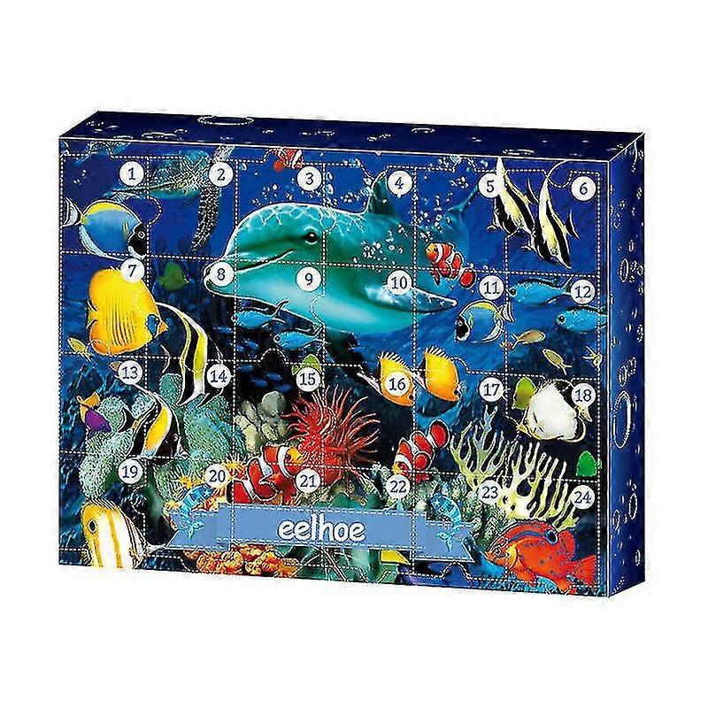 EVAGO 24 Pieces Crystal Advent Calendar, Ore Countdown Gift Decompression Toy Set