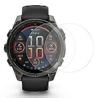 2 Stück für Garmin Fenix 8 43mm Displayschutzfolie 2.5D HD Watch Screen Film