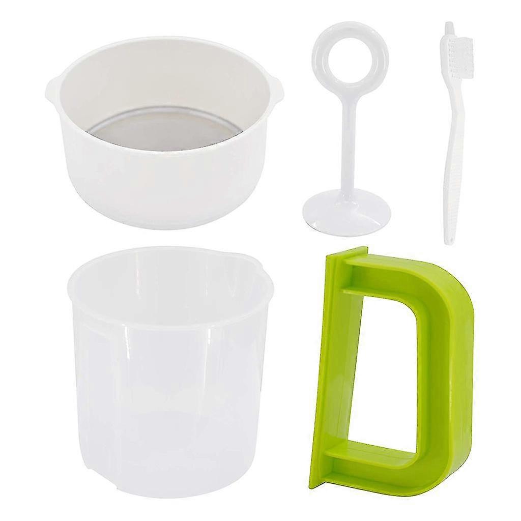 Plastic Soy Milk Maker Filter Set Oat Tea Fruit Strainer 5 Pcs Easy to Clean