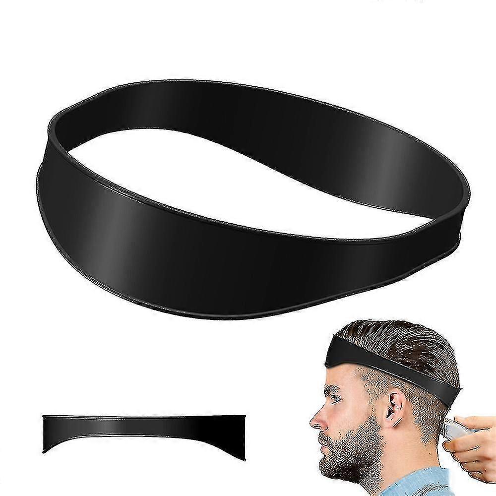 Curved Silicone Barber Band Neckline Shaving Template Hair Trimming Guide Barber Tool