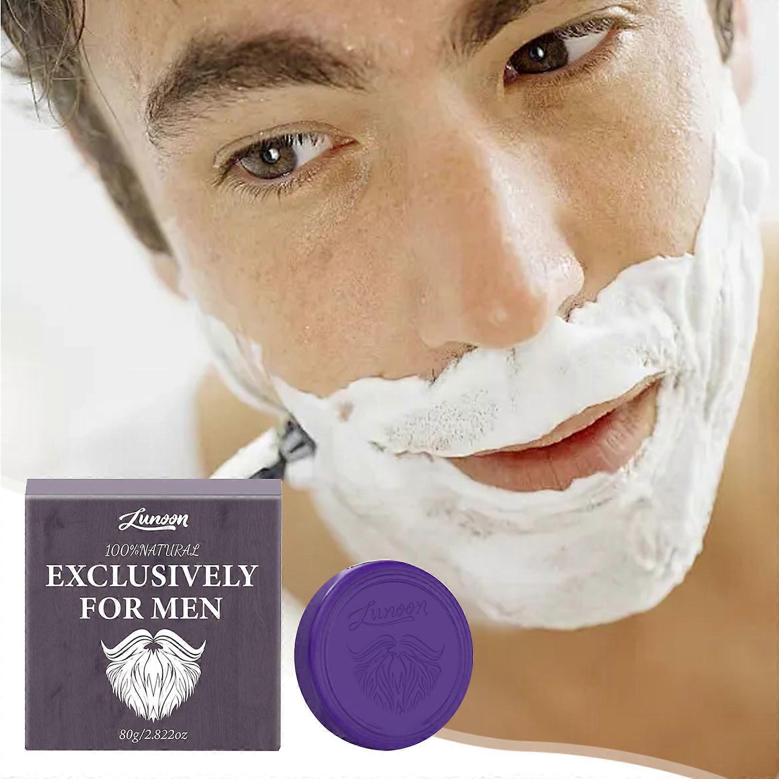 Shaving Soap Gentle Softening Beard Foam Shaving Men's Beard Soap 80g