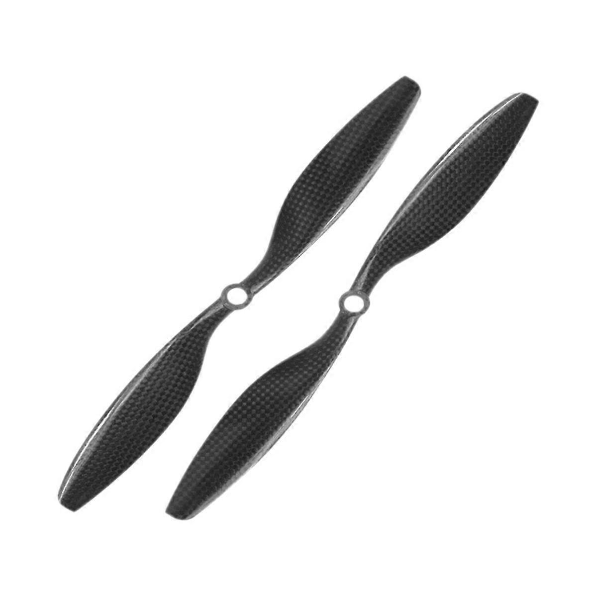 Black 10x4.5 Inch1045 Carbon Fiber Spiral Propeller Forward and Reverse Two-Blade Propeller for Multicopter