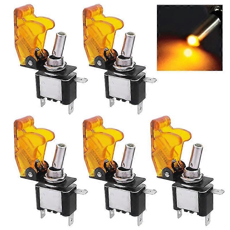 Car Truck Boat Rv Waterproof Rocker Switch On Off Led Light Toggle Switch Panel