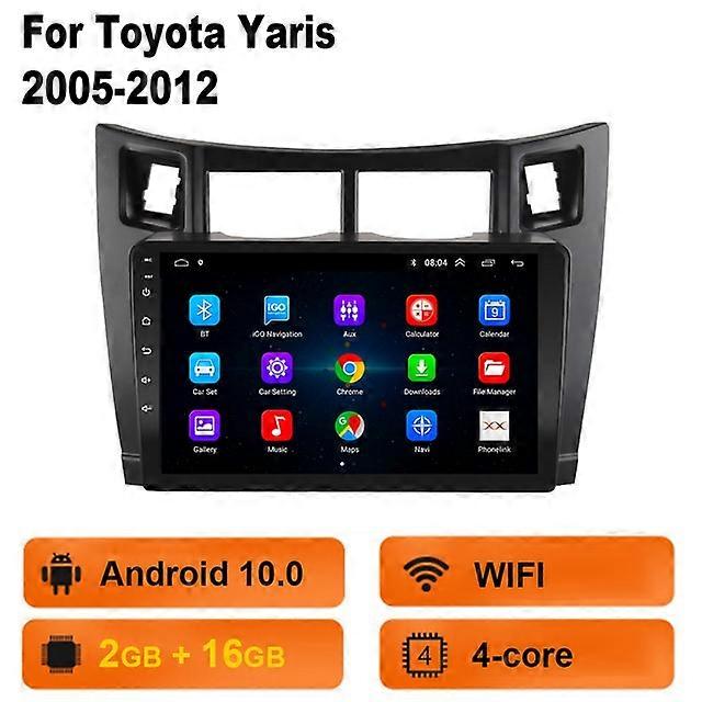4G + 64G 2 Din Carplay Lettore Multimediale Per Auto Toyota Yaris 2007 Radio Fascia Autoradio 2005 - 2012 Navigatore GPS Android