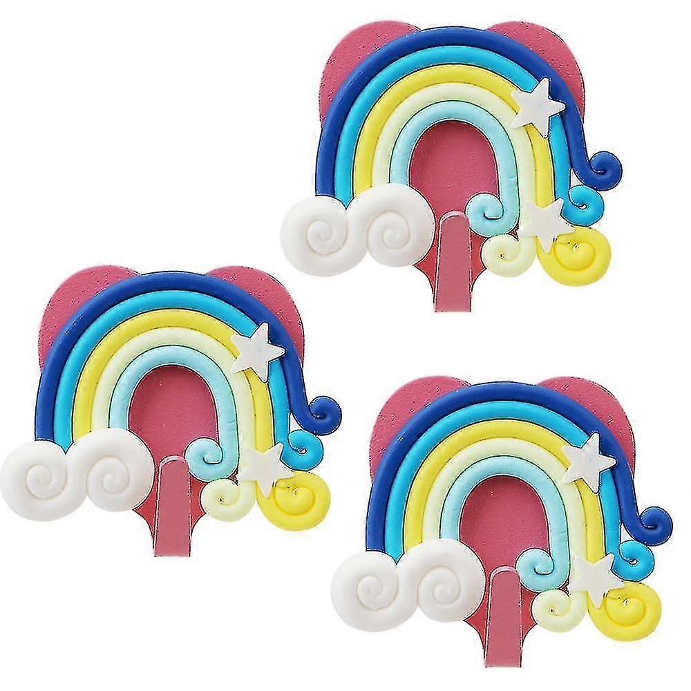 Self Adhesive Strong Suction Cute Fantasy Rainbow Shape Hook Zekai
