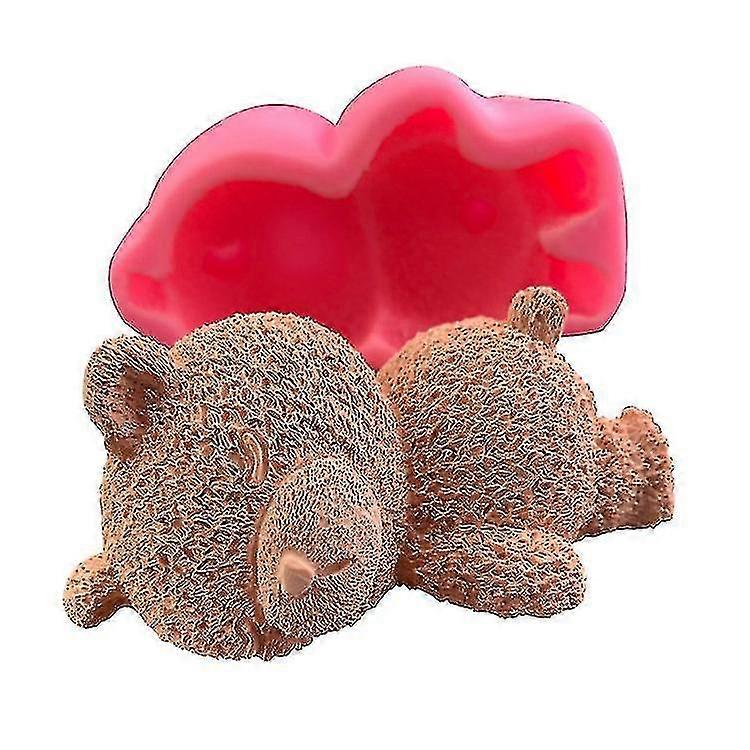 Sleepy Bear Mousse Cake Mold - 2pcs