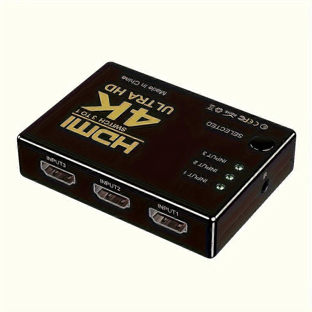 4K 2K 3x1 HDMI Cable Splitter HD 1080P Video Switcher Adapter 3 Input 1 Output Port HDMI Hub For Xbox For PS4 DVD HDTV PC Laptop TV